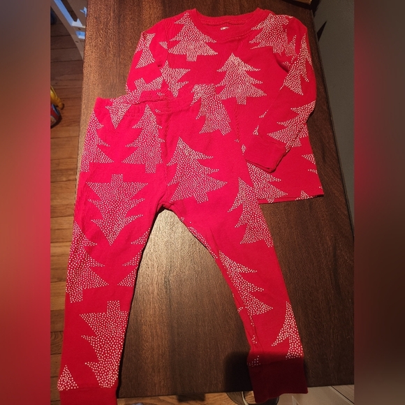 Carter's Red Christmas Tree Pajama Set - Picture 1 of 4